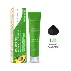TINTE PLACENTA LIFE 1.11 NEGRO AZULADO 60 ML