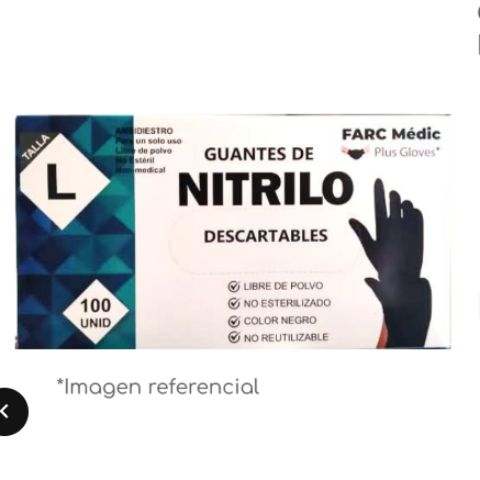 CAJA DE GUANTES NITRILO NEGRO TALLA L
