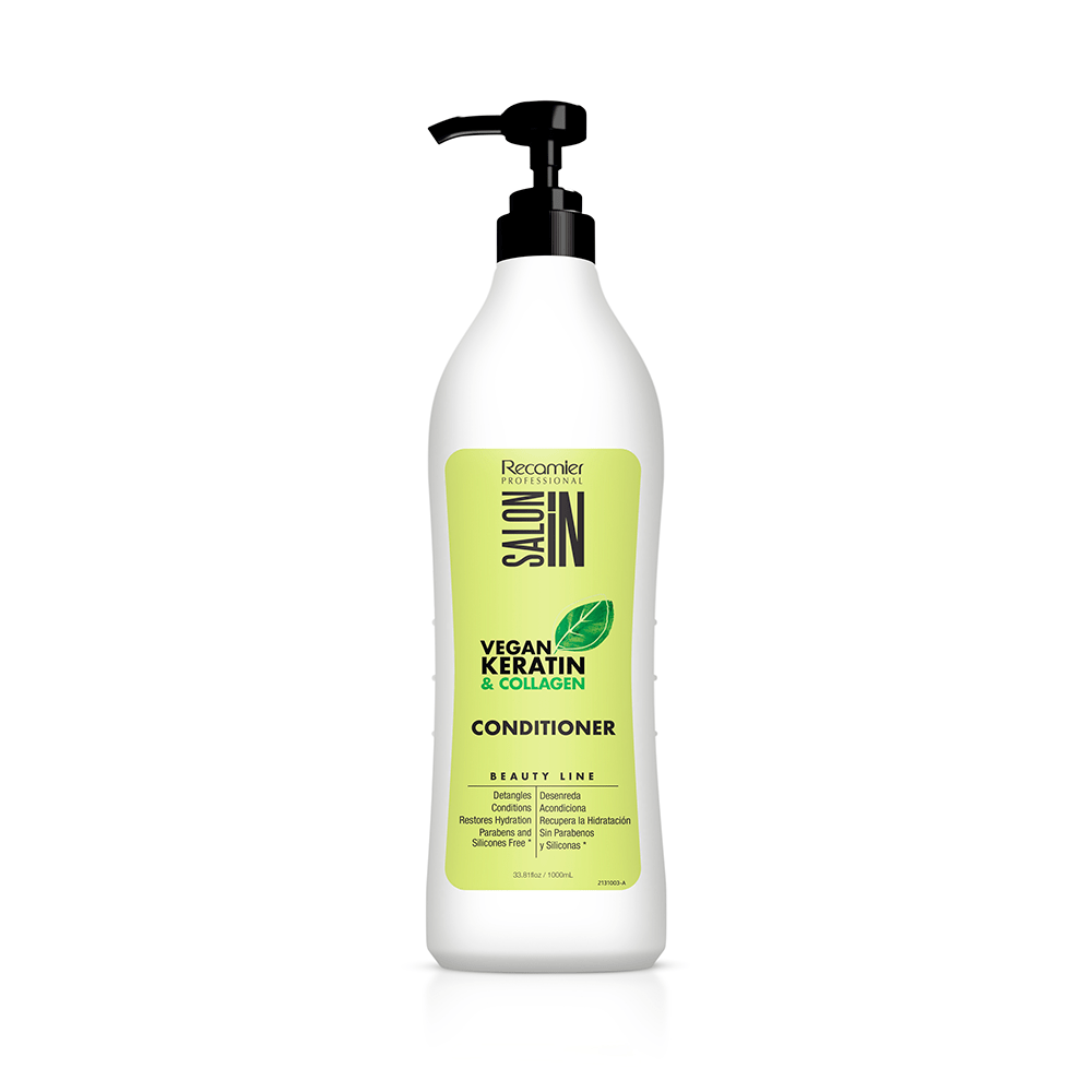 ACONDICIONADOR VEGAN KERATIN Y COLAGENO SALON IN 1000 ML