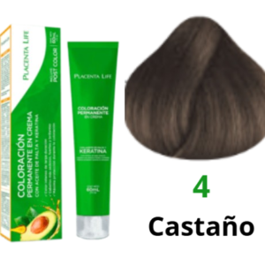 TINTE PLACENTA LIFE 4 CASTAÑO 60 ML