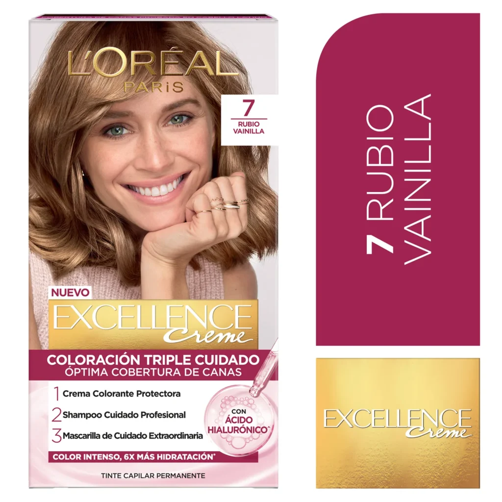 TINTE LOREAL EXCELLENCE 7 RUBIO VAINILLA KIT